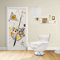 Adesivo Design porta - Kandinsky Tensione Delicata - Delicate Tension Decorazione adesiva per porte arredo casa (CM 90X210)