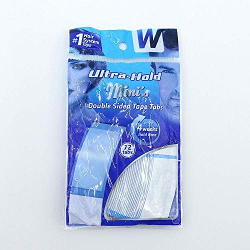 Ultra Hold Walker Double Sided Tapes Stickers Adhesive for Men Hair System Replacement Toupee Hair Extension Wig Bundles Hair Weave Closure Lace Frontal Contour C MINI(72PCS x 1 Bag)