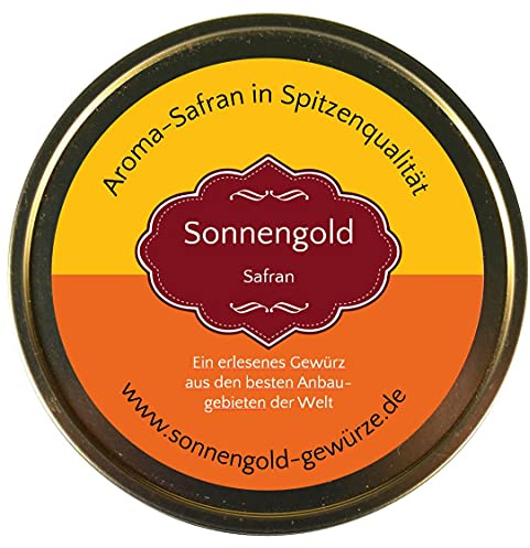 Sonnengold Safran-Pulver gemahlen, Top-Qualität - Spitzenkategorie 1 (50 Gramm)