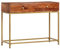 vidaXL Akazienholz Massiv Konsolentisch mit 2 Schubladen Konsole Beistelltisch Frisiertisch Flurtisch Wandtisch Schreibtisch 100x35x76cm
