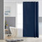 Furlinic Tende Doccia Anti-Muffa Tessuto in Poliestere, Blu Navy Tende Doccia Angolare Impermeabile &Lavabile,Tenda Vasca da Bagno con 6 Ganci Tenda doccia 80x180cm.
