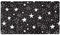Handgezeichnete Sterne Schwarz Muster Rutschfest Badezimmer Teppich Matte Shag Dusche Badteppich saugfähige Badteppich für Badezimmer 40,6 x 71,1 cm