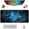 Large Mouse Pad, 900 x 400 mm Large Gaming Mouse Mat with Stitched Edge, XXL Extended Waterproof Computer Keyboard Mousepad, Laptop Desk Pad with Non-Slip Rubber Base for Gaming Office, Sky