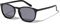 PILGRIM, CAMILLA recycelte klassische Sonnenbrille schwarz, Polarisierte Damen Sonnenbrille mit UV400 Schutz