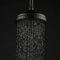 Ksunun Antik Regendusche Duschkopf 8 Zoll Runden Einbauduschkopf Edelstahl Duschkopf Schwarz Kopfbrause Regenbrause Mit Anti-Kalk-DüSen Installierbar An Der Wand Oder Decke Regenduschkopf Retro-Stil