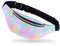 Basumee 12cmx32cm Kinder Bauchtasche Glitzer Sporttasche mit Kunstleder, Mädchen Gürteltasche Hüfttasche für Reiten Radfahren Laufen Camping Sport, Lila