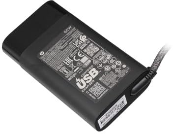 HP 671R2AA#ABB Original Cargador USB-C 65 vatios Redondeado para EliteBook x360 1040 G7, Elite x2 G4, Envy x2 12-g000, ProBook 440 G7, Chromebook c640