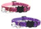 Newtensina Lot de 2 colliers élégants en velours pour chat avec clochettes - Rose/violet
