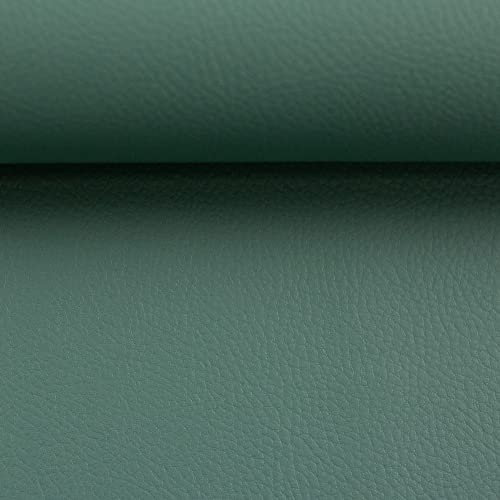 Kunstleder Rex mit leichter Struktur, uni, viele Farben | für Taschen | ab 50 cm | Meterware (smaragd)