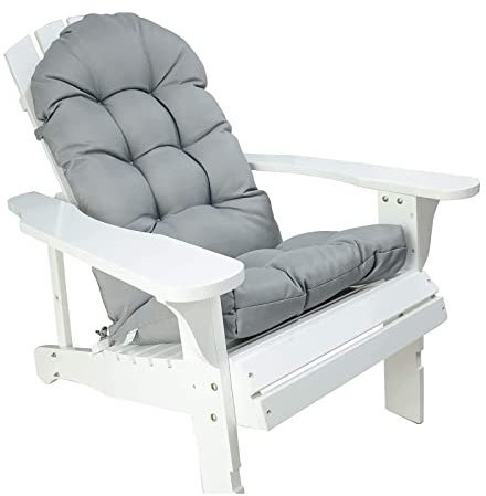 FUYAO Adirondack-Stuhlkissen, getuftetes Lounge-Kissen für drinnen und draußen, hohe Rückenlehne, wasserdichte und UV-beständige Sitzpolster für Terrassen-Rasenmöbel