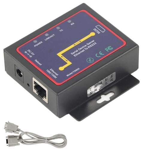 VGEBY RJ45 zu RS232 Single Serial Server Plug-in RS-232 zu TCP IP-Konverter 100-240 V (EU-Stecker), VGEBYyutid6ghak-02, VGEBYyutid6ghak-02