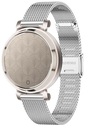 EANWireless Armband kompatibel mit Garmin Lily 2, 14 mm Metallgeflecht, Damen-Ersatzarmband, kompatibel mit Garmin Lily2, Silber