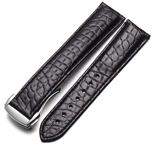 TPUOTI Uhrenarmband aus Krokodilleder, für Damen und Herren, Stil für Omega Seahorse Deville, 18 mm, 19 mm, 20 mm, Original-Uhrenarmband