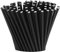 Lot de 125 pailles à cocktail, en papier noir, 1 style pour mariage, anniversaire, fête, décoration de cocktail