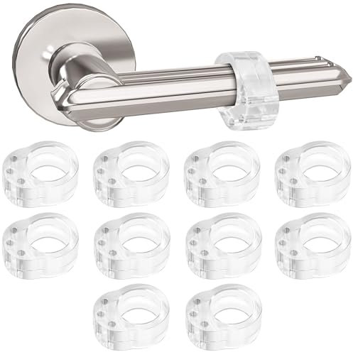 Topes de Puerta,10 piezas PVC Topes de Puerta Manija de Parachoques Silicona para Puertas Tope Adhesivo Transparente Sujeta Puertas para Proteger la Integridad de Paredes/Muebles