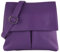 modamoda de T63LEDER Damen Leder Umhängetasche Schultertasche handmade in Italy, Farbe:Purple