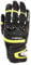 Oxford Cypher 1.0 Men’s Short Motorbike Leather Glove, Touchscreen Compatible, Aramid Reinforced, CE Level 2 Certified, Premium Motorcycle Sports Gloves Black/Yellow/White (XL)
