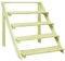 Iiaky Support de jardinière 80x80x80 cm Bois de pin imprégné,Jardiniere sur Pieds,Bac avec Treillis,Jardiniere Terrasse