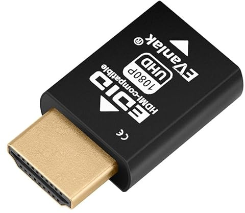 Mini HDMI EDID Emulator Passthrough - 1920x1080@59Hz | Compact Design | Supports HDMI Switches, Extenders, AV Receivers, Video Splitters-1Pc