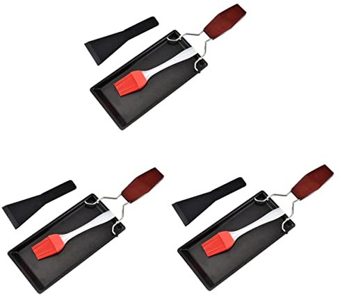 Artibetter 3 Sätze Stk Backgeschirr-set Pfanne Zum Grillen Von Bratpfanne Für Den Herd Steak-grill Grillpfanne Mit Antihaftbeschichtung Mini-grill Quadratische Pfanne Krabbennetz Metall