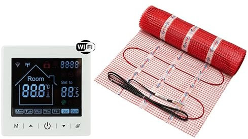 Warmcoin Esterilla calefactora con termostato W100 WI-FI blanco (1㎡)