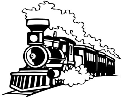 Wandtattoo Zug, Jungenzimmer, Lokomotive, Vinyl-Aufkleber, Kinderzimmer, Schlafzimmer, Dekoration, Kunst, Wandbilder, Heimdeko, Wandaufkleber, groß – 67x83cm