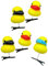 LXJLXD Enten-Haarklammer, schönes Entchen mit Rose, Seitenclip für Mädchen, gelbe Haarspange, realistische Ente (kleine gelbe Ente W)