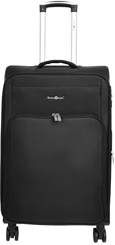 Erweiterbarer Koffer, 8 Rollen, weiches Gepäck, TSA-Schloss, Reisetaschen, Bellville, Schwarz , M, Koffer