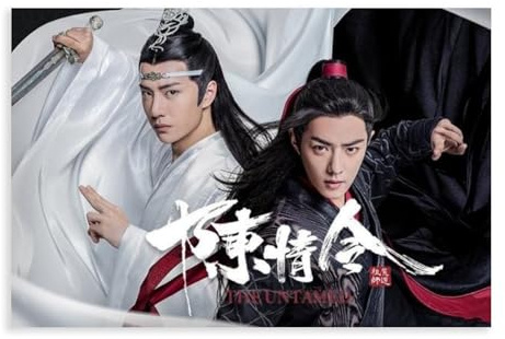 Leinwandposter The Untamed, Xiao Zhan, Wang Yibo-Kostüm, TV-Serie 6, Wandkunst, Dekordruck, Bild, Gemälde für Wohnzimmer, Schlafzimmer, Dekoration, ungerahmt: 40 x 60 cm