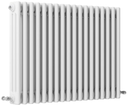 SLINE SANITARY Traditional 3 Column Cast Iron Style Radiator Horizontal White 600x830mm