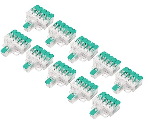 Jeffergarden Drahtverbinder 1, Spleißverbinder, Leiterkabel, Kompakter Weg für Elektrische Verbindungen, Rotes Kupfer, Flammhemmend