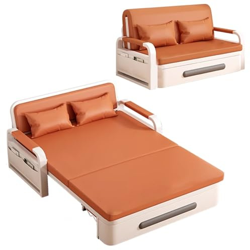 Leder Schlafsofa Schlafsofa mit Schlaffunktion Schalldichtes Design Sofa