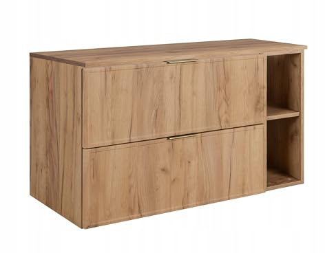 Rodan Moderne Möbel - Schrank Goldene Eiche - Möbelstück - Bastelregal – Bastelplatte 100,6 x 58,6 x 46 cm