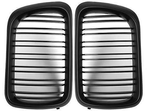 AAlamor Kühlergrill für BMW E36 1997-1999, matt, Schwarz, 1 Paar