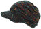 dy_mode Strickmütze Damen Schirmmütze Winter Mütze Einfarbig Bunt - A082 (A315-Schwarz)