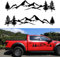 MOTOLIMO 198cm Aufkleber Stickers Wohnwagen Wohnmobil Caravan Camper Auto Berge Wald Landschaft