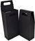 SelfHold 2 Bottle Black Christmas Wine Gift Boxes 175 x 92 x 260mm - Presentation Bottle Boxes | Wine Gift Packaging (Pack of 5)