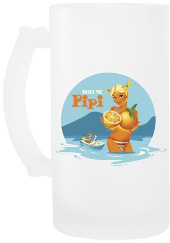 Luxogo Boli Me Pipi Glas Bier Becher Beer Mug