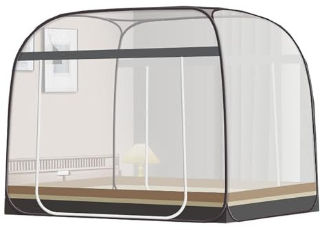 CUTTE Moskitonetz mit Durchgehendem Boden Betthimmel für Einzel- Bis Kingsize-Betten Atmungsaktive Schlafzelte Bettwäsche Traumzelte Moskitonetz,02,120x200cm