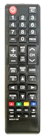 Remote Control Replace BN59-01199F For Samsung TV SMART HUB UN60JU6400 UN65JU640DAFXZA UN65J620
