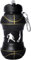 YverLand Faltbare Wasserflasche für Jungen und Mädchen, BPA-frei, für Camping, personalisiert mit Ihrem Sport, kompakter Wasserball für originelles Geschenk (Basquet Black)