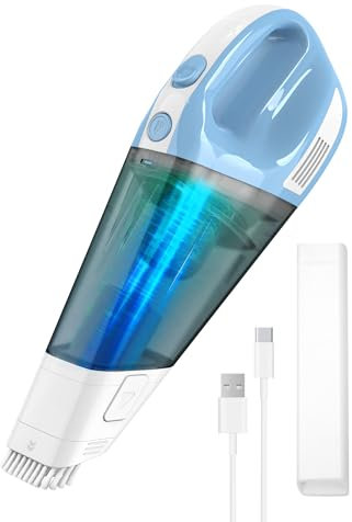Enocos Handheld Vacuum Cleaner, Wireless Vacuum Cleaner Car Vacuum Cleaner, 12000 Pa Suction Power, 11.1 V Li-ion 7800 mAh Battery, Quick Cleaning, Wet and Dry Use