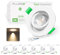 ALUSSO LED Einbaustrahler 230V 5W 400lm Schwenkbar 45°, 3000K Warmweiß Deckenstrahler Ultra Slim 2.5cm, 60° Abstrahlwinkel Deckenspots IP20, Weiße Kunststoff Spots für Küche Wohnzimmer Decke, 6er Set