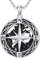 Shusukue Kompass-Halskette aus 925er Sterlingsilber mit keltischem Knoten, Abschluss-Freundschaftstalisman, Reise-Halskette, inspirierendes Abschlussgeschenk, Schmuck, Geschenke für Männer und Frauen