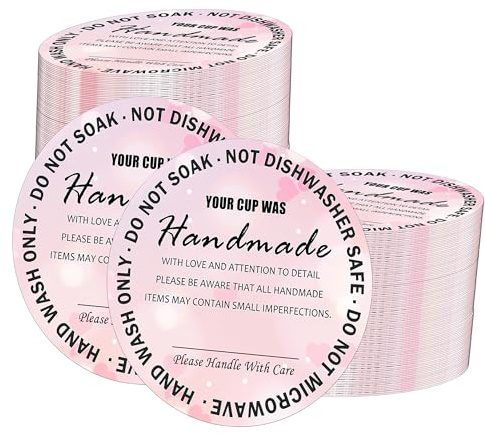 Cup Care Instructions Cards Tumbler Care and Cleaning Cards 2.5 Inch-Business Mug Cup Care Insert Customer Directions Reminder Card 200 Pack