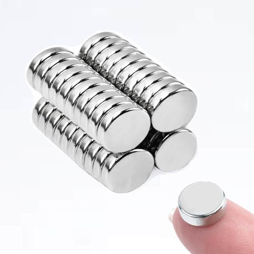 Small Magnets, 9x3mm Strong Fridge Magnets Neodymium, Round Rera Earth Magnet s Whiteboard for Muti-Use, Heavy Duty Cylinder Magnet s for DIY, Building, Scientific