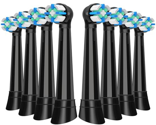 IO Aufsteckbürsten Kompatibel mit Oral B IO 2/3/4/5/6/7/8/9/10 Series Zahnbürste Elektrische, IO Zahnbürste Aufsätze Kompatibel mit Oral B IO Für saubere Zähne und Schutz des Zahnfleisches (8 Schwarz)