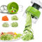Handheld Spiralizer Vegetable Slicer, 4 in 1 Heavy Duty Veggie Spiral Cutter - Zoodle Pasta Spaghetti Maker