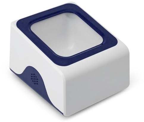 Zunate Desktop-Barcode-Scanner, QR 1D 2D Omnidirektionaler Kabelgebundener Barcode-Leser mit Sprachaufforderung, Mobile Zahlungscode-Scanbox für Supermärkte, Restaurants