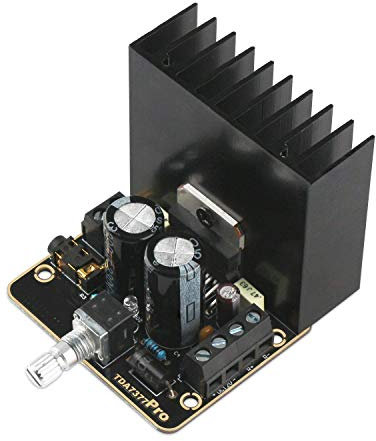 DollaTek Car Stereo-Verstärkerplatine, 30W + 30W Klasse AB Car-Audio-Verstärker 2.0 Zweikanal-Gold-Stereoverstärkerplatine TDA7377 Mini DC12V Amplify-Modul